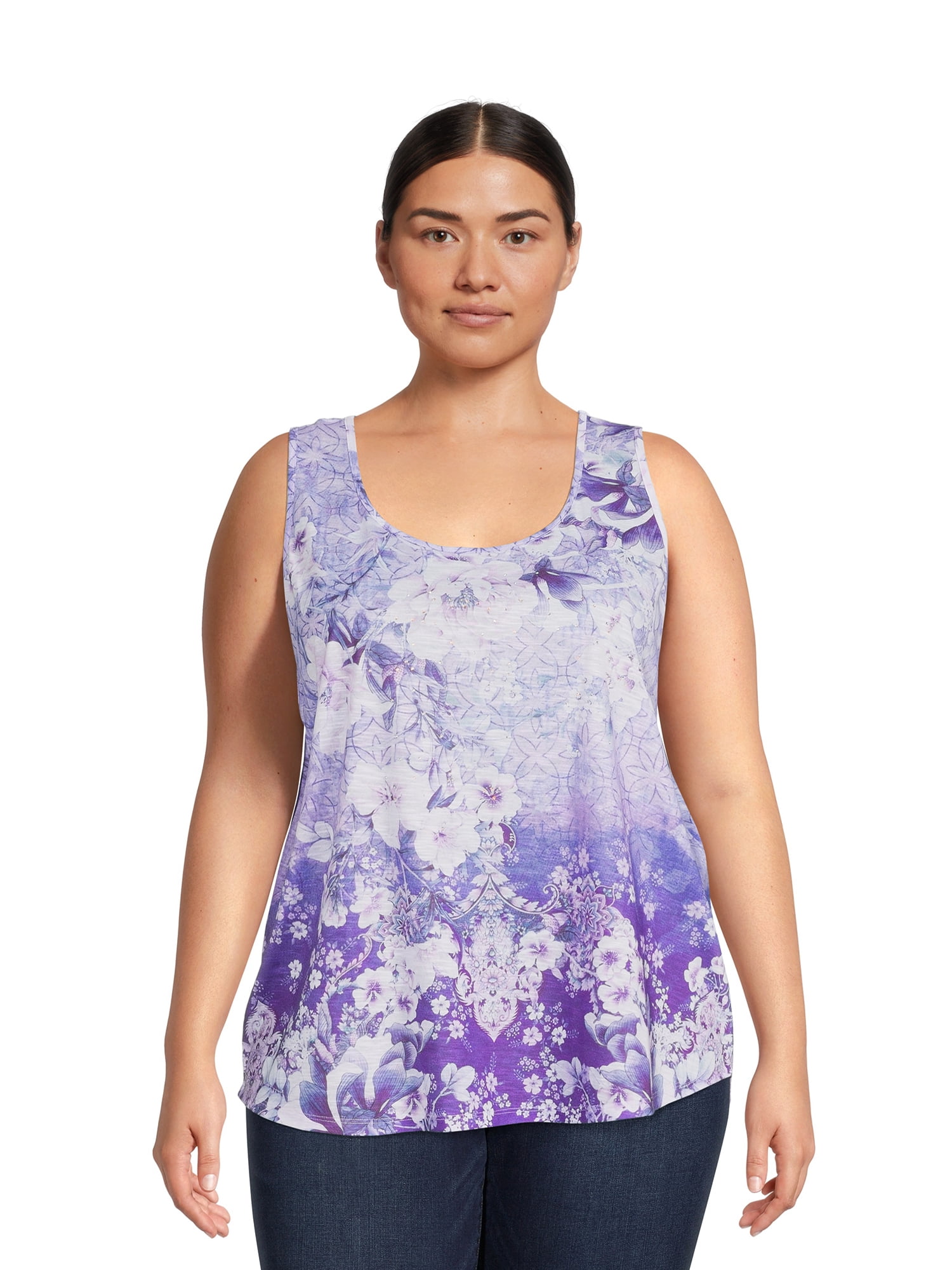 Concepts Women's Plus Size Sublimation Tank Top