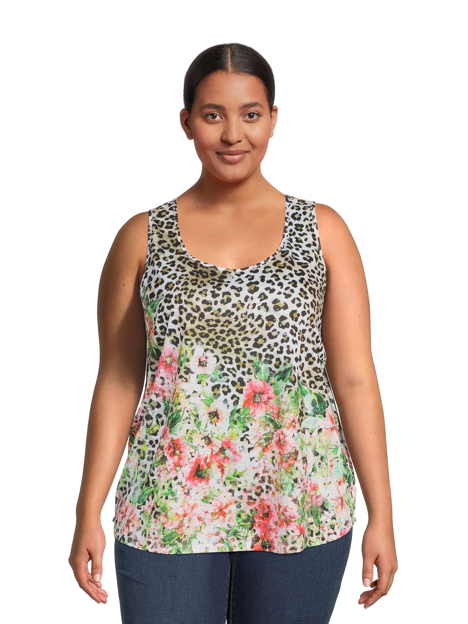 Concepts Women's Plus Size Sublimation Tank Top