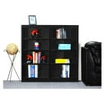 thumbnail image 1 of Concepts in Wood 8 Shelf Double Wide Wood Bookcase, 48 inch Tall - Espresso Finish, 1 of 3