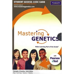 Concepts of Genetics MasteringGenetics Access Code