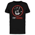 thumbnail image 1 of Conceptual Icon Stop Paranoia Tee Men's -Image by Shutterstock, 1 of 2