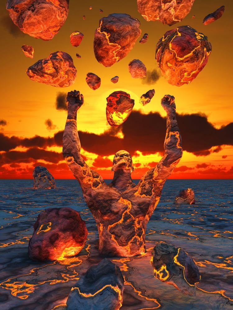 Conceptual image based on the biblical account of the creation of the first man Canvas Art - Mark StevensonStocktrek Images (25 x 33)