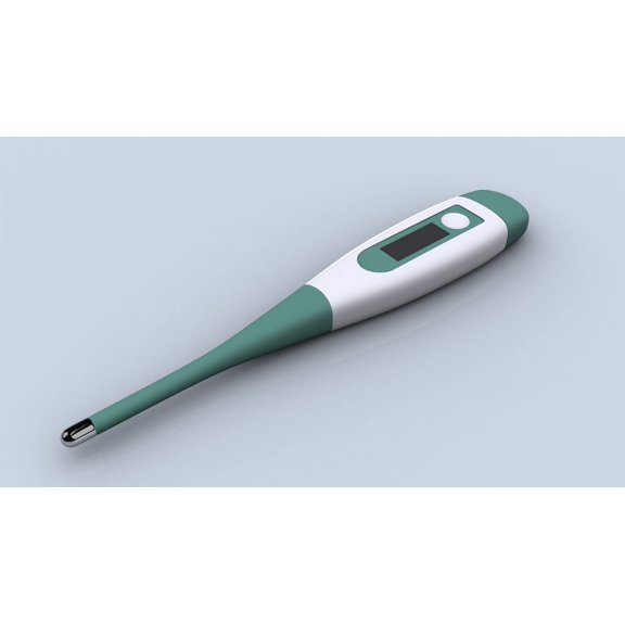 Conceptual image of a digital thermometer Canvas Art - Stocktrek Images (38 x 22)