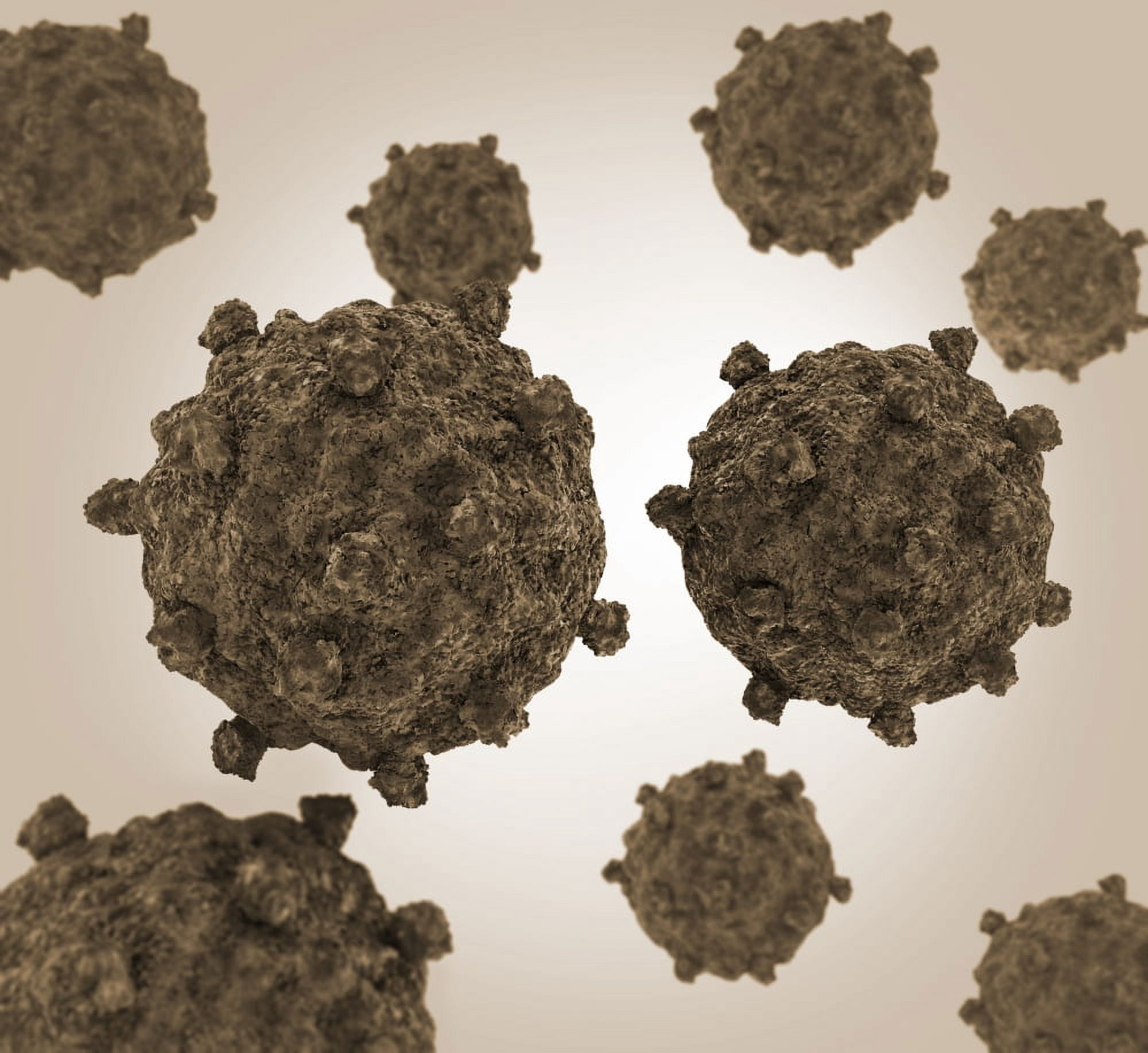 Conceptual image of coxsackievirus Canvas Art - Stocktrek Images (30 x 28)