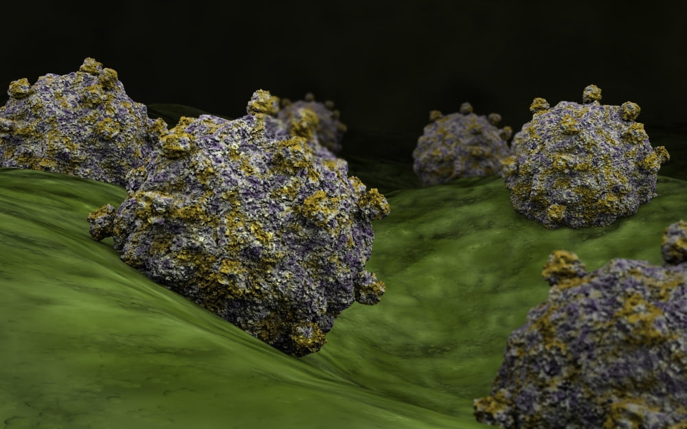 Conceptual image of coxsackievirus Canvas Art - Stocktrek Images (36 x 23)