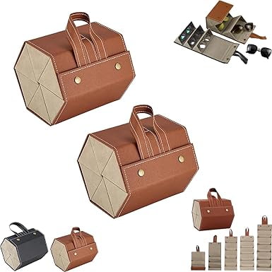 Concerning Multipack Glasses Case, Multiple Glasses Storage Case, Foldable Eyeglasses Case, 6-Slot Sunglass Case