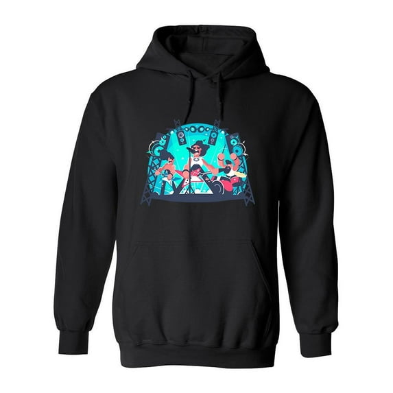 Concert Of Rock Hoodie Men -Image by Shutterstock, Male Medium