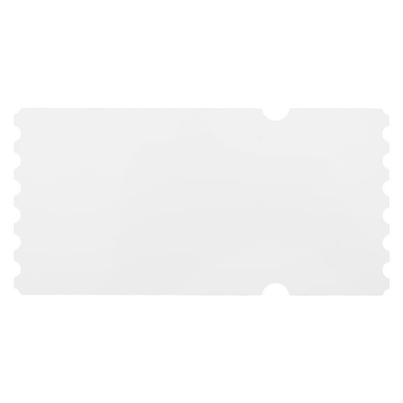 DEEPCRAFF White Plastic Ticket Blanks for Heat Transfer Sublimation Double-Sided Printable Sheets
