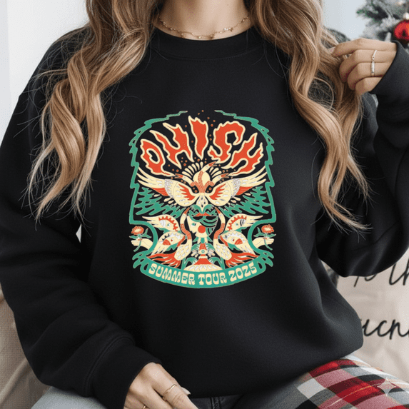 Concert Tour Phish Summer 2025 Music Fan Graphic Art Unisex Sweatshirt up to size 5XL