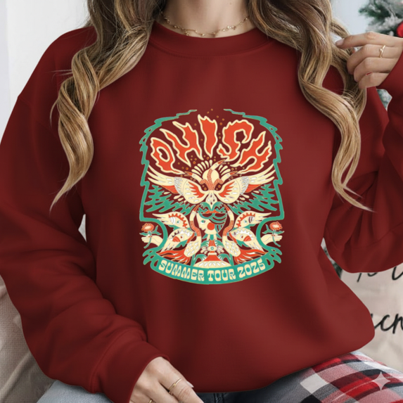 Concert Tour Phish Summer 2025 Music Fan Graphic Art Unisex Sweatshirt up to size 5XL