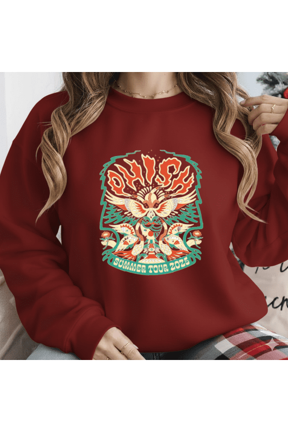 Concert Tour Phish Summer 2025 Music Fan Graphic Art Unisex Sweatshirt up to size 5XL