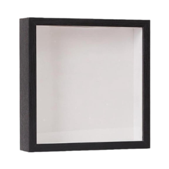 Concert Travel Ticket Stub Memory Shadow Box Display Black Wood Tabletop Wall Case for Travelers Room