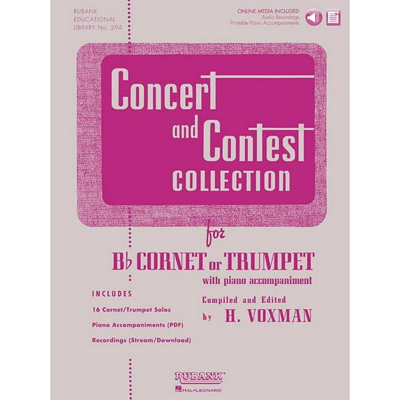 Concert and Contest Collection for BB Cornet or Trumpet: Solo Book with Online Media (Paperback)