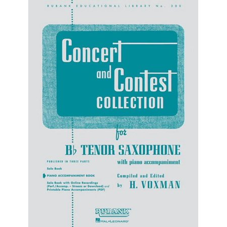 Concert and Contest Collection for BB Tenor Saxophone: Piano Accompaniment (Paperback)