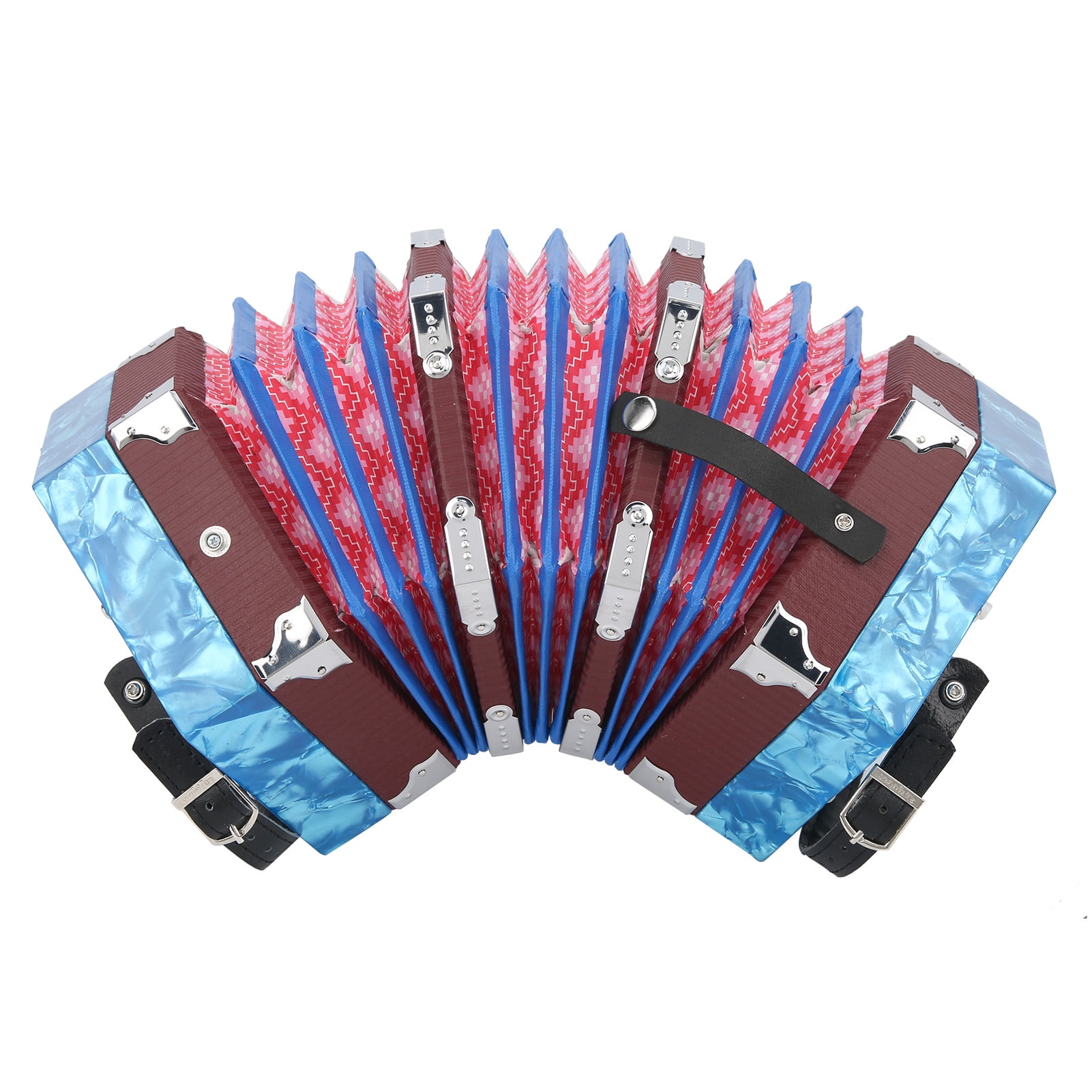 Concertina Instrument, Portable Professional 7.1 X 6.7 X 6.7Inch Anglo