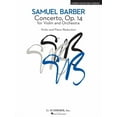 thumbnail image 1 of Samuel Barber - Violin Concerto Op. 14 Corrected and Revised Edition Violin/Piano Orchestra Reduction Sheet Music for Ad, (Paperback), 1 of 1