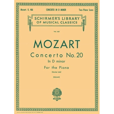 Concerto No. 20 in D Minor, K.466: Schirmer Library of Classics Volume 661 National Federation of Music Clubs 2024-2028 , (Paperback)