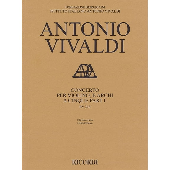 Concerto RV 813 for Violin and Strings in Five Parts: Critical Edition Practical Series Score 19.99 Subscriber Price, (Paperback)