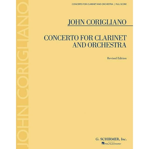Concerto for Clarinet and Orchestra: Revised Edition (Paperback) by John Corigliano
