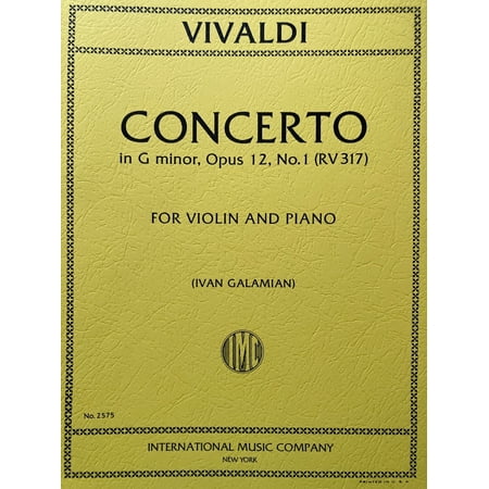 Concerto in G minor, RV 317, Op. 12, No. 1 for Violin (IMC # 2575)
