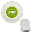 thumbnail image 1 of Concession Essentials 9 Inch KEF16 Paper Plate Uncoated Plates White, 200ct, 1 of 3