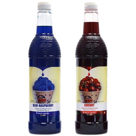 Blue Ruzz Concession Essentials Cherry & Blue Raspberry Syrups, 25 oz, 2ct ...