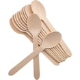 thumbnail image 1 of Concession Essentials Disposable Wooden Spoons, Birchwood Cutlery, 6.25 Inch, 250 Count, 1 of 5