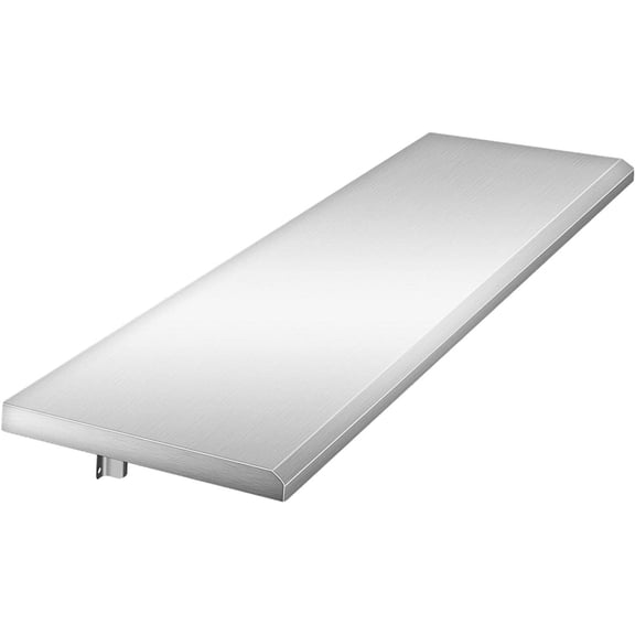 Concession Shelf, Stainless Steel 48L x 12W Drop Down Folding Serving Food Shelf Stand Serving for Concession Window