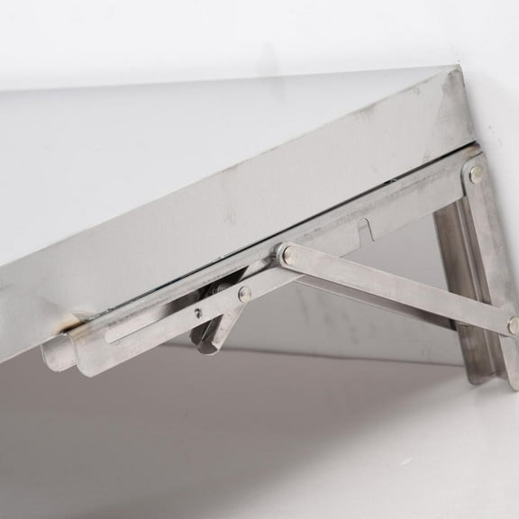 Concession Shelf Stainless Steel Folding Wall Shelf 48 X 12 Inch Metal Shelving Food Shelf Stand for Restaurant Bar Kitchen Garage