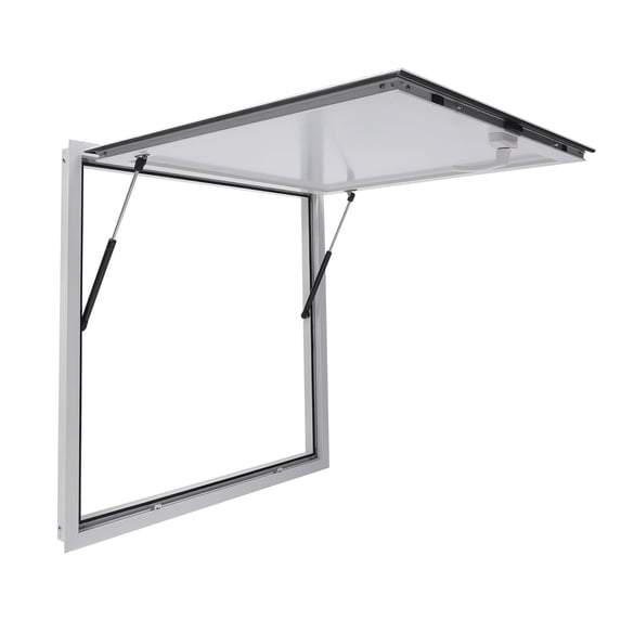 Concession Stand Serving Window, 36x36 inches Food Truck Serving Window Concession with Double-Point Fork Lock Handle up to 80 Degrees