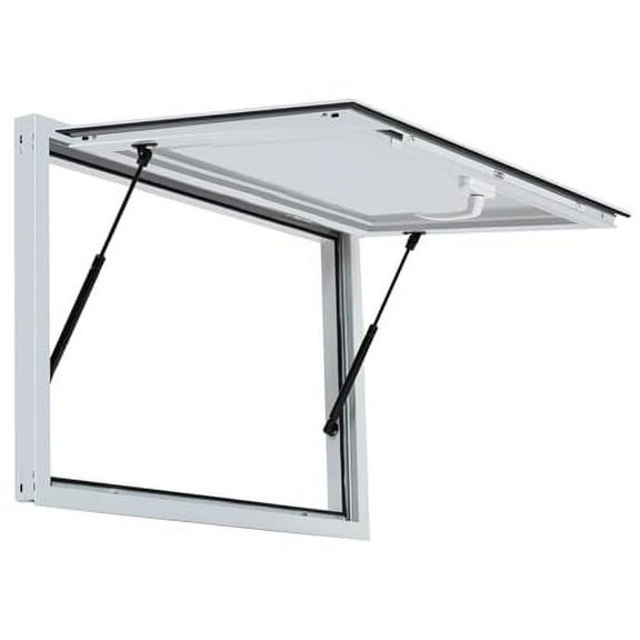 Concession Window for Food Truck 36" W x 24" H, Concession Stand Window with Awning Door for Trailer RV Camper Serving Window Up to 80 Degrees,Glass Not Included