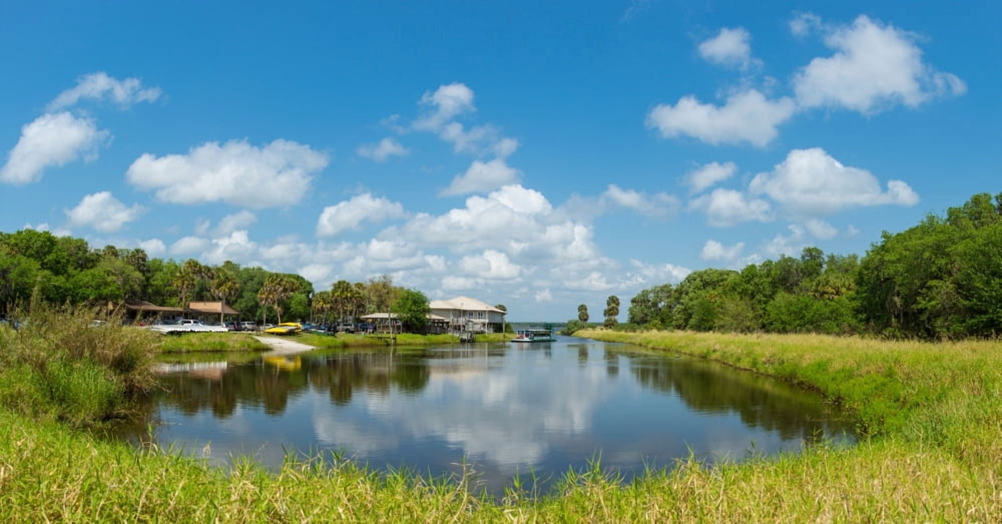 Concession area in Myakka River State Park Sarasota Florida USA Canvas Art - Panoramic Images (27 x 9)