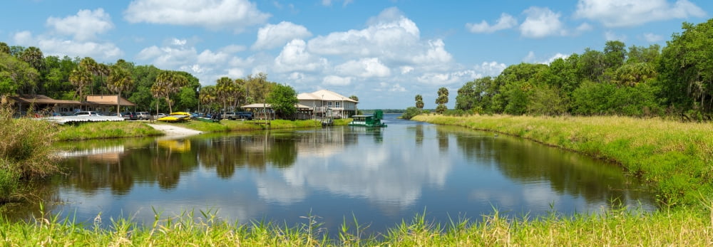 Concession area in Myakka River State Park Sarasota Florida USA Canvas Art - Panoramic Images (36 x 12)