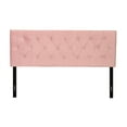 thumbnail image 1 of Home Design Concetta Queen Adjustable Tufted Headboard, Pink Velvet with Diamond Button Tufting, Modern Bedroom Furniture, 1 of 5