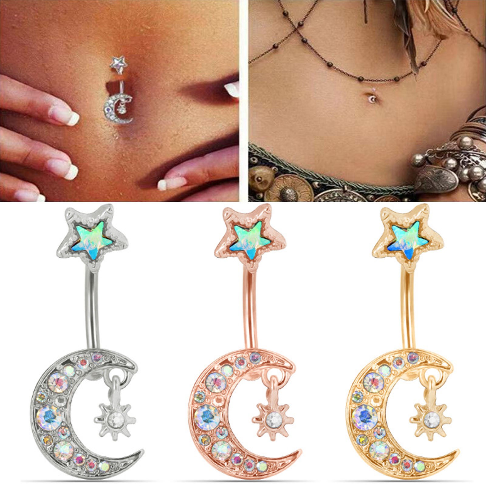 Conch Belly Button Piercing Belly Button Piercing Steel Banana Belly