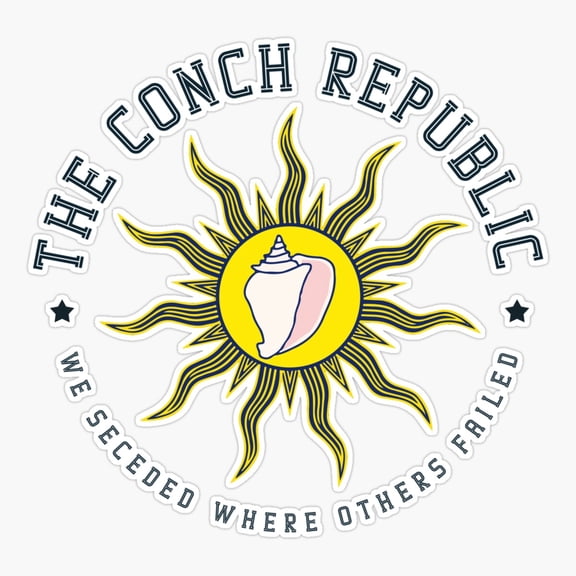 Conch Republic Key West Coastal Sticker