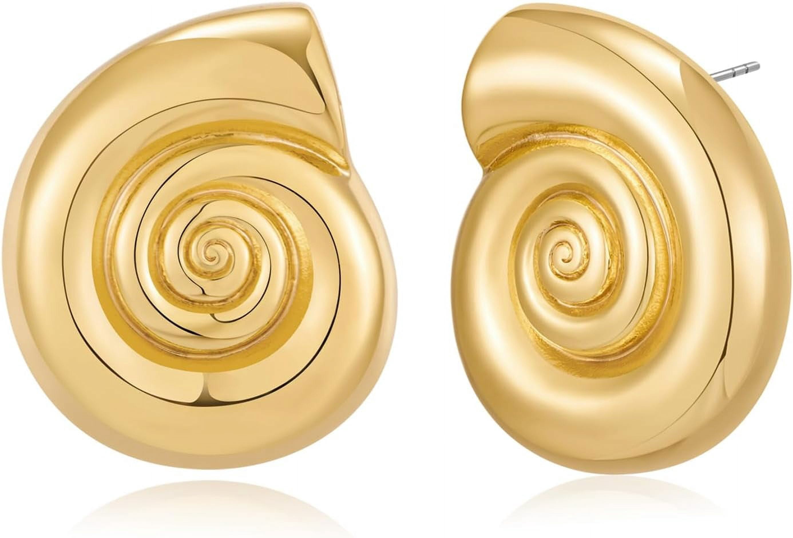 Conch Sell Earrings Gold Stud Earrings For Women Love Knot Stud Earrings Angel Wings Stud Earrings[Z5653]