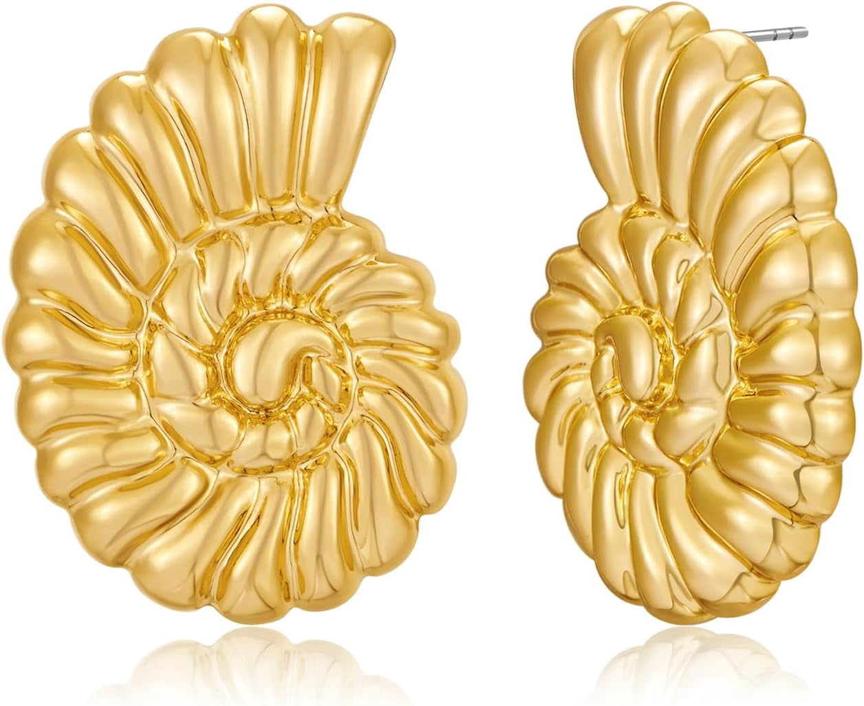 Conch Sell Earrings Gold Stud Earrings For Women Love Knot Stud Earrings Angel Wings Stud Earrings[Z5655]