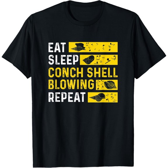 Conch Shell Blowing Repeat T-Shirt