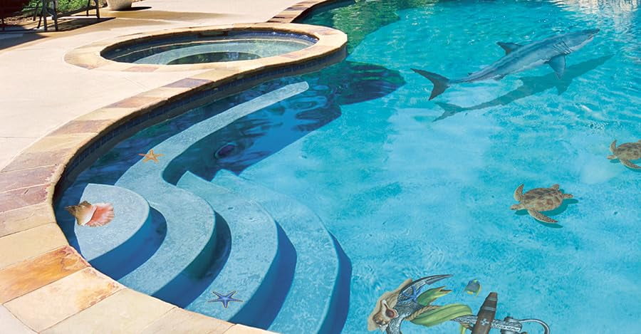 Conch Shell Porcelain Swimming Pool Mosaic (10