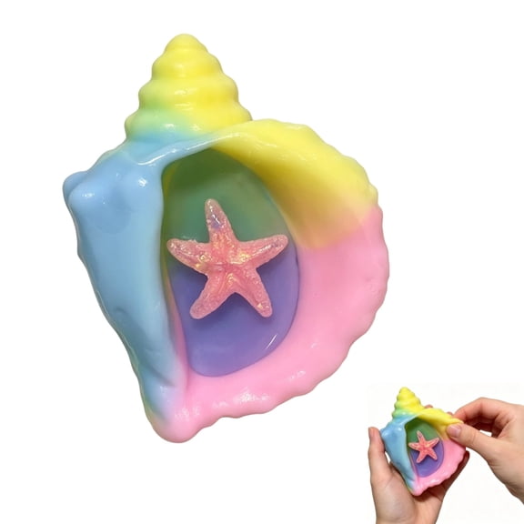 Conch Shell Slow Rising Squishies, Stress Relief & Fidget Toys, Gifts, Easter Party Favor Cute Shape,1PC