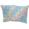 thumbnail image 1 of Conch Shell Starfish Pillow Covers 18x18 in, Decor Throw Pillow Case Set of 2 Square Cover Summer Farmhouse Decorations for Home Living Room Bed Sofa, 1 of 6