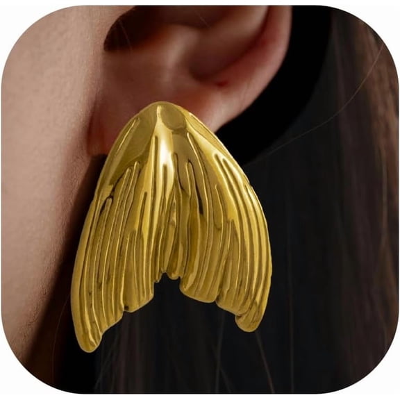 Conch Starfish Seashell Earrings Gold Stud Earrings for Women Boho Ocean Scallop Shell Earrings Gold Earrings Summer Beach Jewelry Gifts[q817]