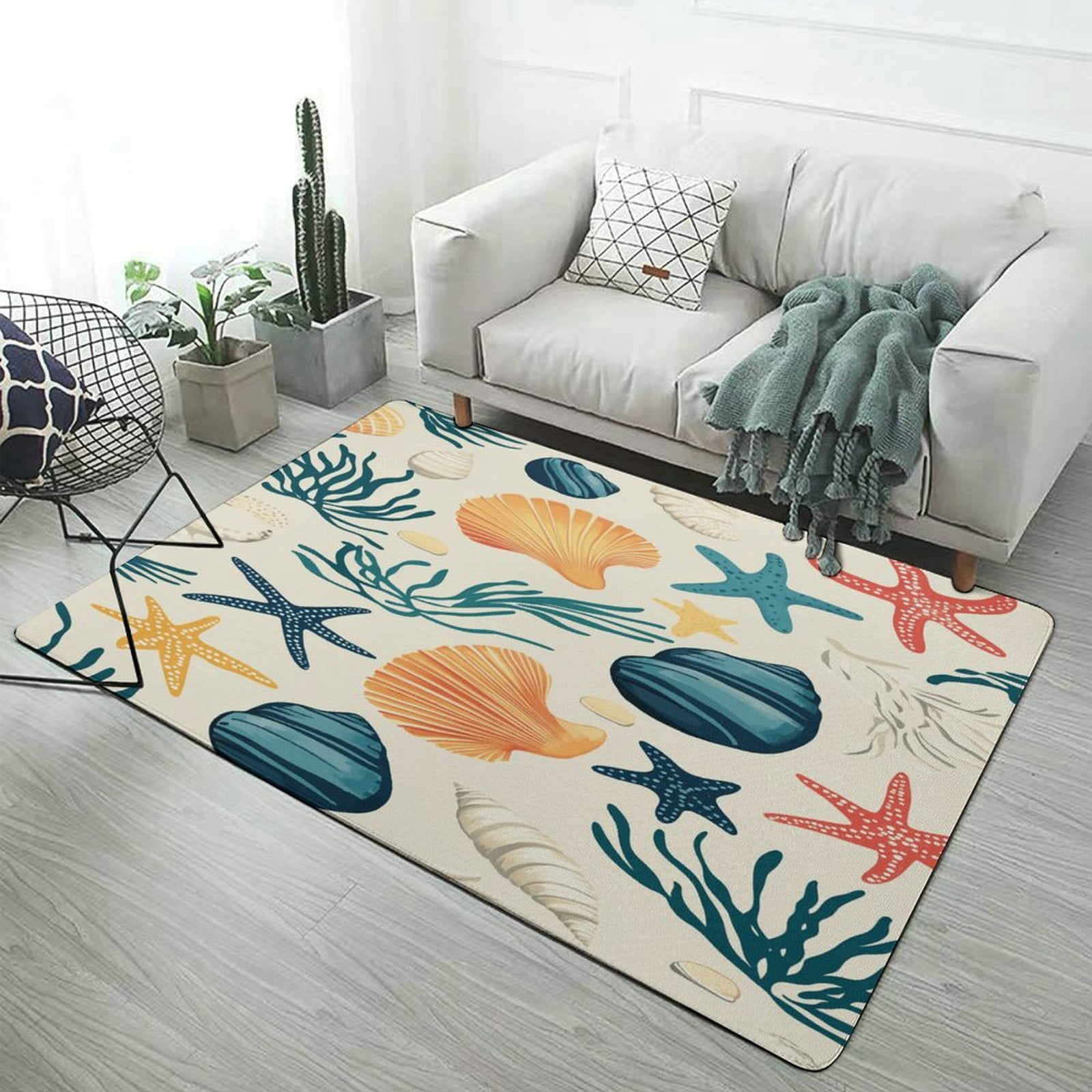 Conch Starfish Shell (36) Carpet for Home Decoration Rugs for Bedroom ...