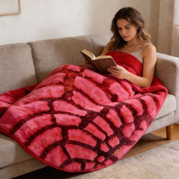 Concha Blanket | Pan Dulce Throw | Pink Concha Round Foodie Funny Blanket,31.5 Inches