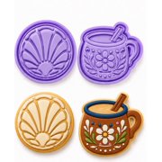 Concha & Cafecito Cookie Cutter Stamp Set