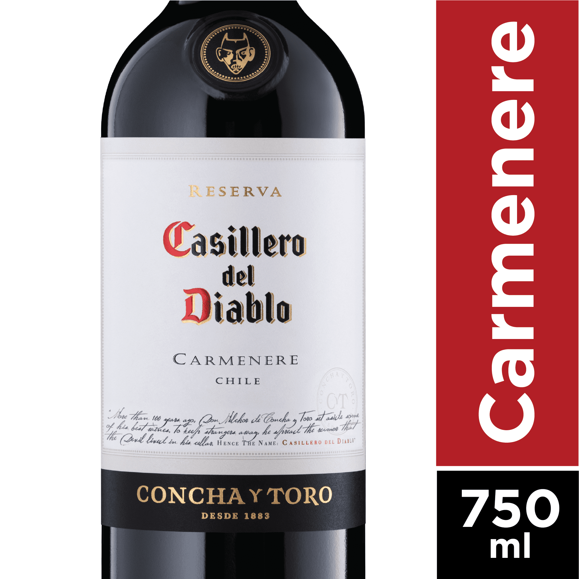 Concha Y Toro Casillero Del Diablo Carmenere Red Wine, 750ml Bottle