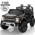 thumbnail image 1 of Conchico 24V Licensed Ford F150 Raptor Battery Powered Ride on Truck with Remote Control, 2-Seater and Rear Trunk for Kids Gift, Black, 1 of 8