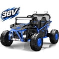 thumbnail image 1 of Conchico 36V Powered Ride on Toy for Big Kids, 2 Seater Electric Ride on Car with Rear Wheel Suspension, Bluetooth, Max Speed 8 mph, Aged 6+, Blue, 1 of 8