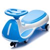 Conchico Electric Wiggle Car for Kids, 2-in-1 Rechargeable Twist Ride-On Toy with Bluetooth, LED Stream Lights, Light-Up PU Wheels and Wide Foot Platform